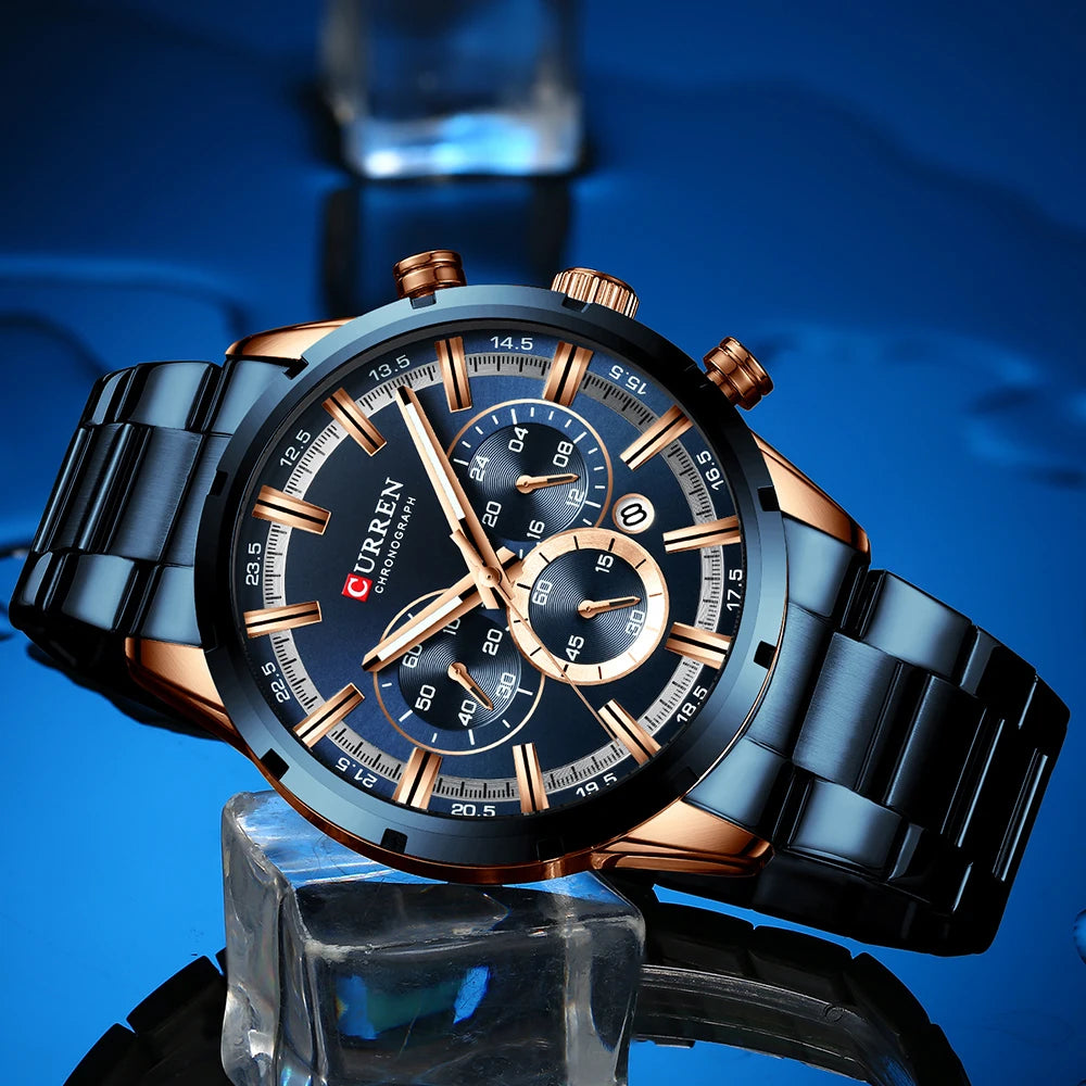 VELLORUS Chronograph Blue Gold