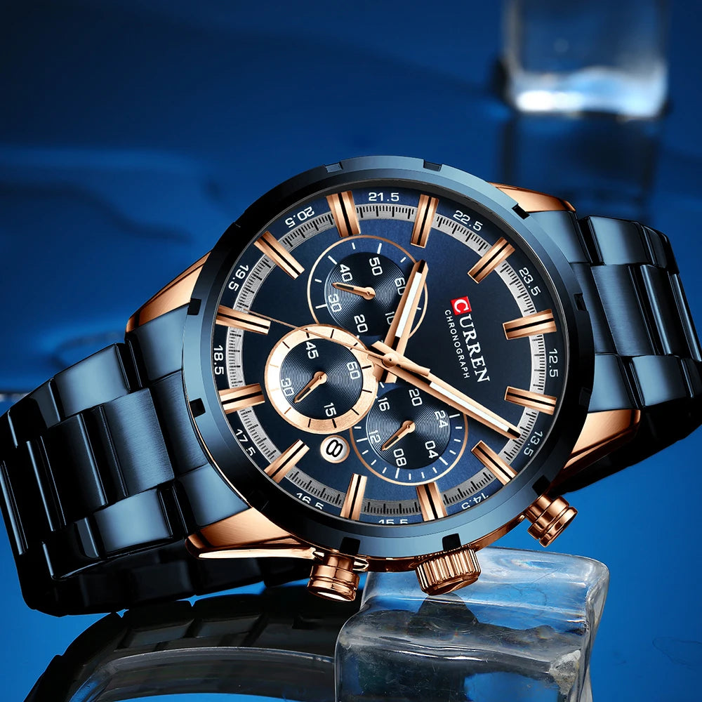 VELLORUS Chronograph Blue Gold