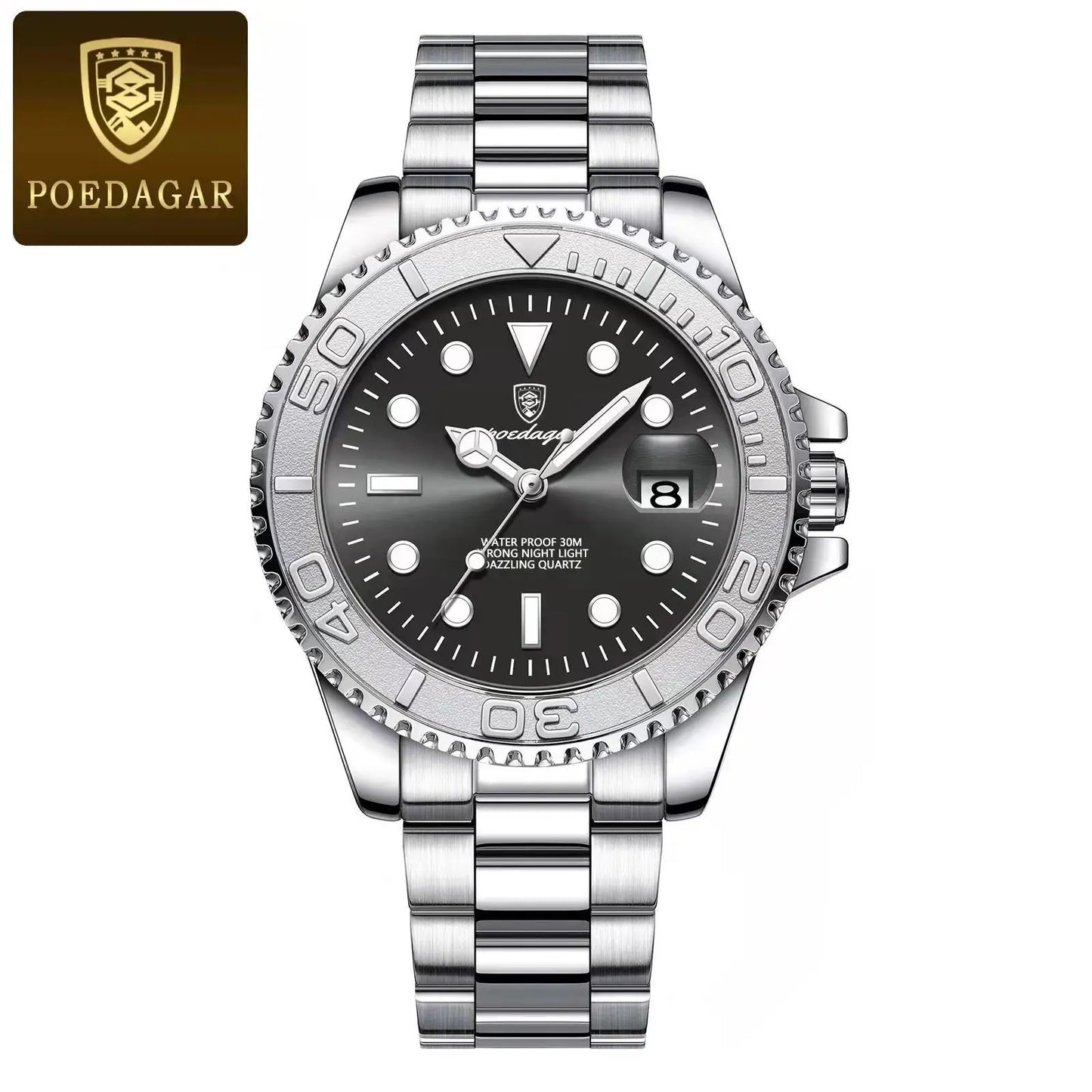 POEDAGAR Classic Steel — Premium Casual Model