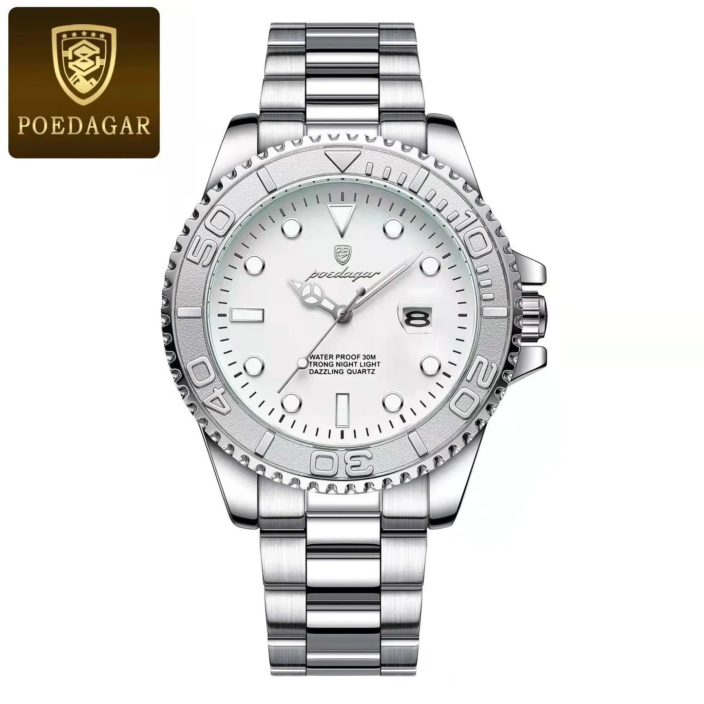 POEDAGAR Classic Steel — Premium Casual Model
