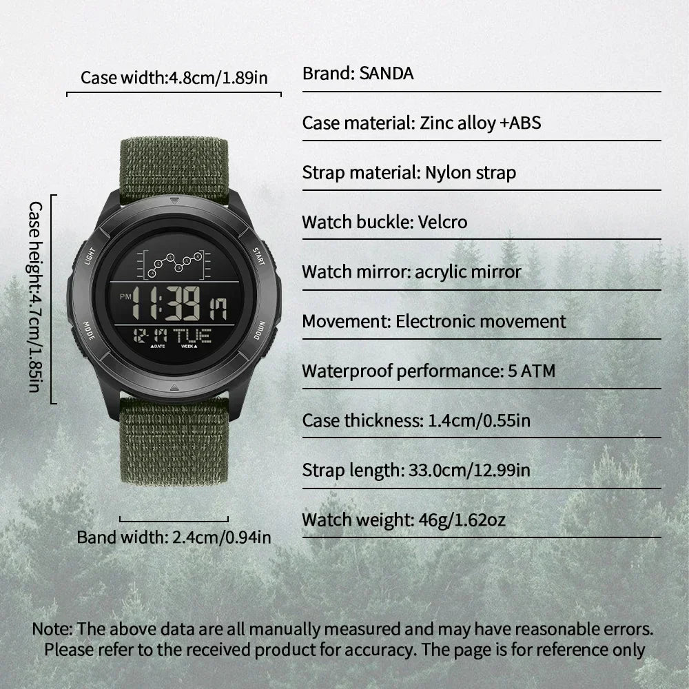 Military Sport Man Watch (SANDA 2198)