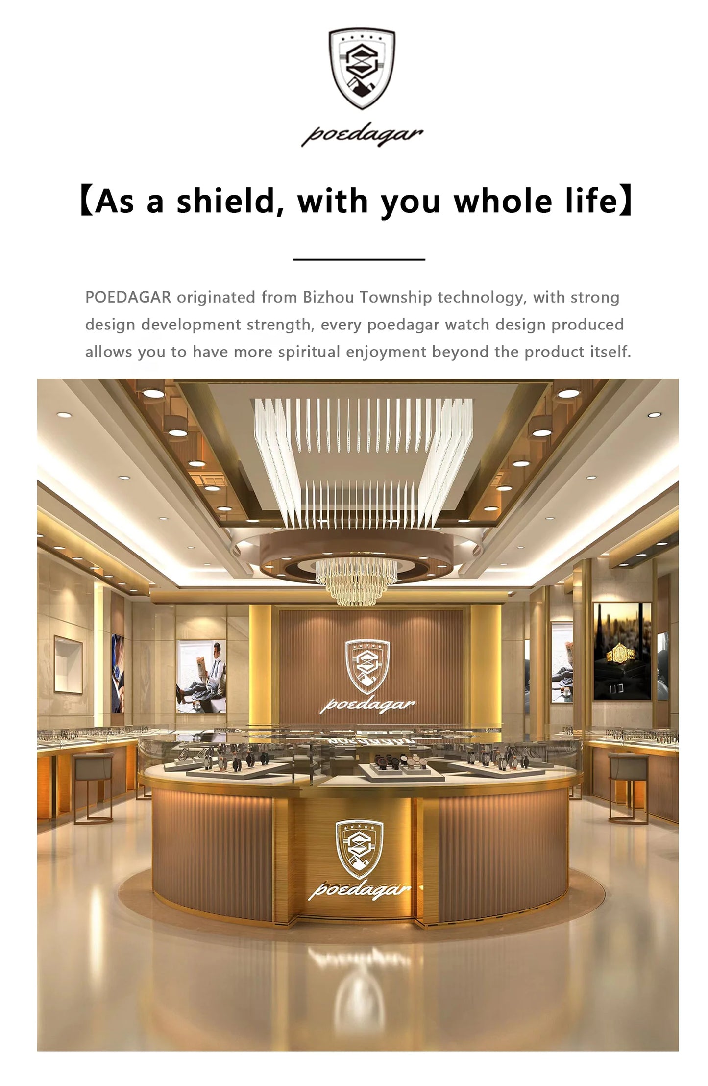 POEDAGAR Classic Steel — Premium Casual Model