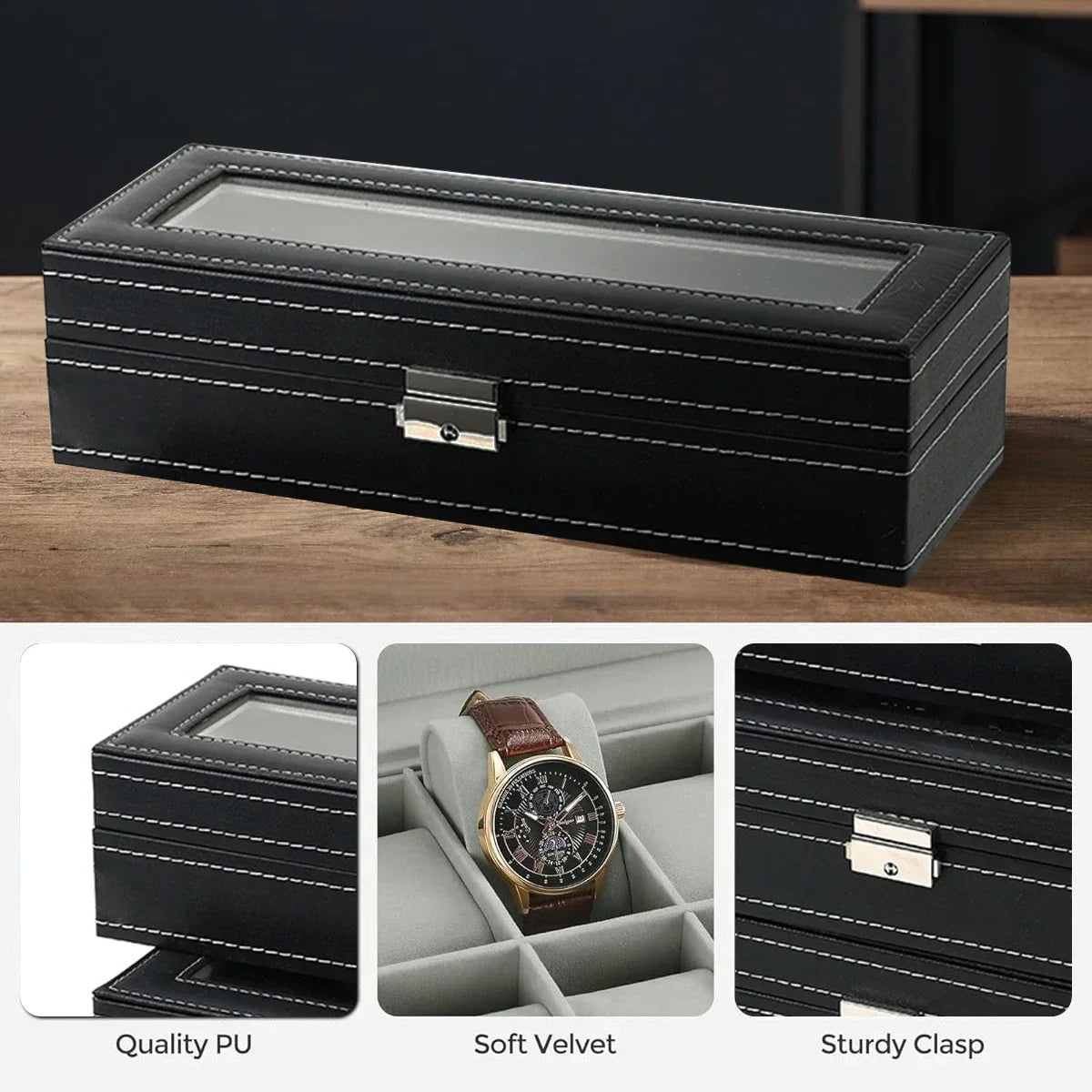 PU Leather watch box