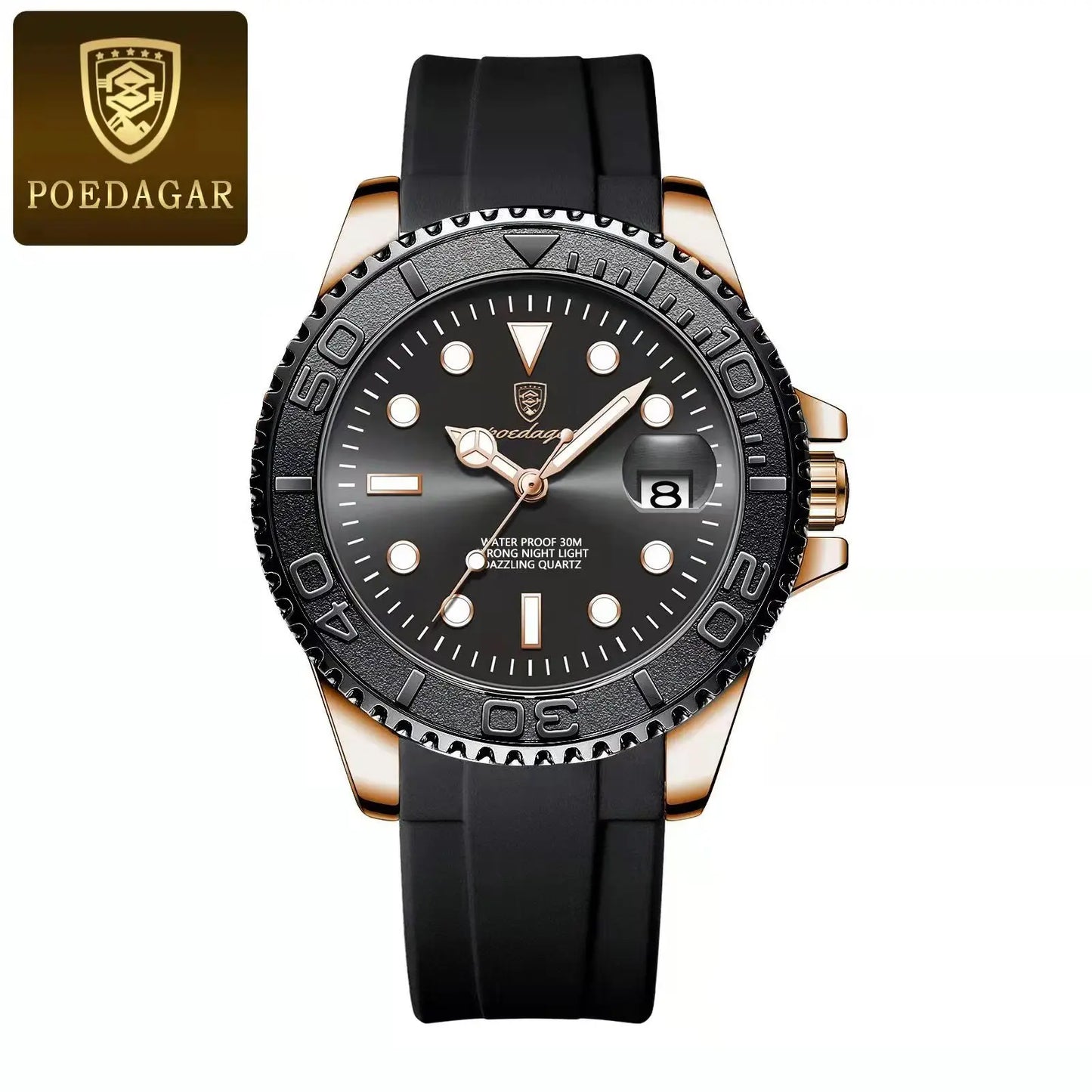 POEDAGAR Classic Steel — Premium Casual Model