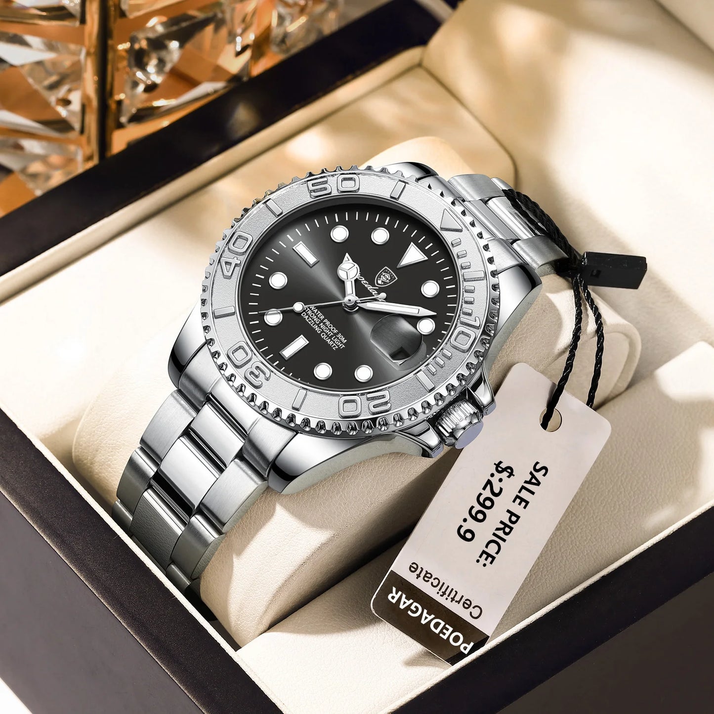 POEDAGAR Classic Steel — Premium Casual Model