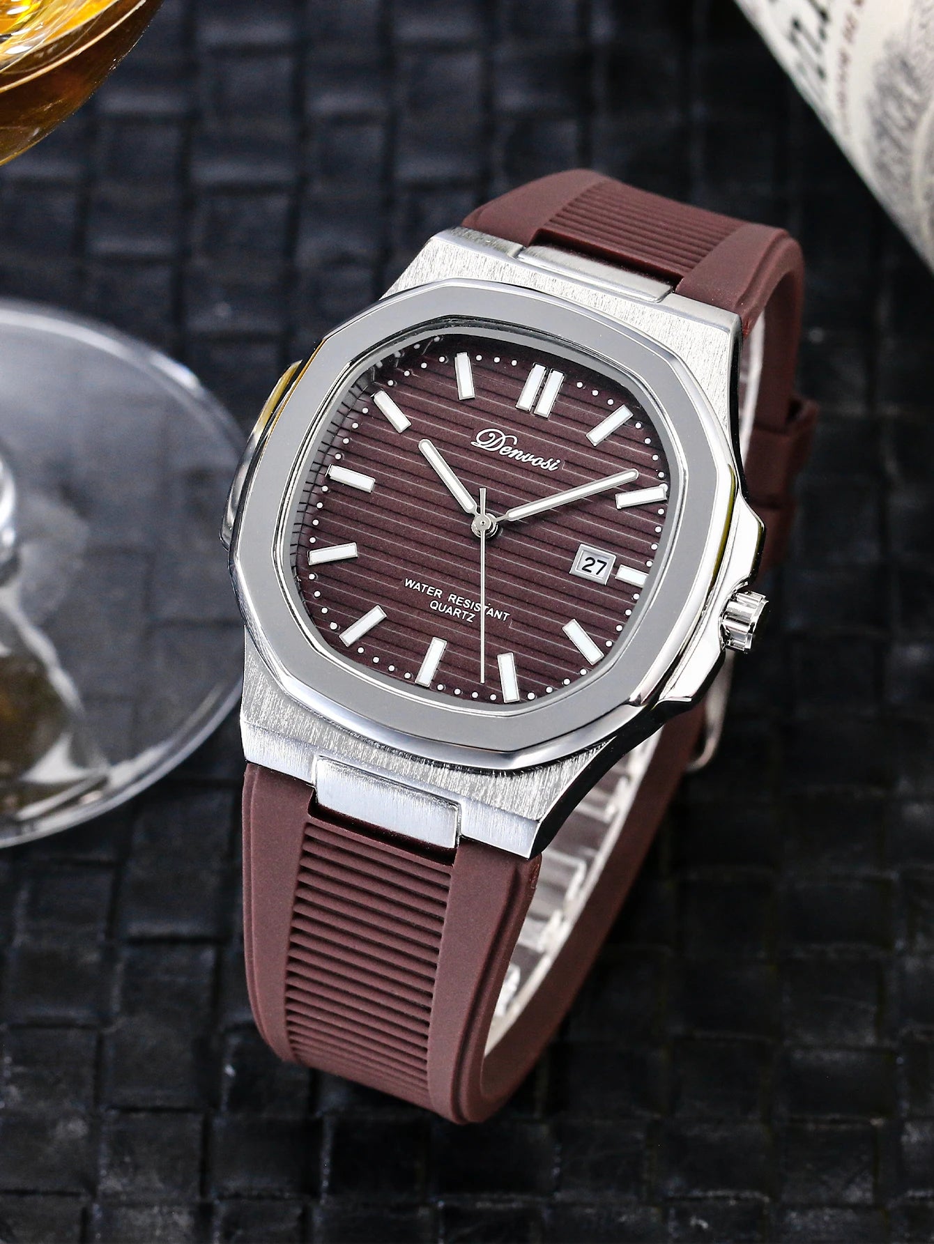 Neutral style Leisure sports watch Quartz watch  Waterproof and durable Multi-color option Gift box packaging