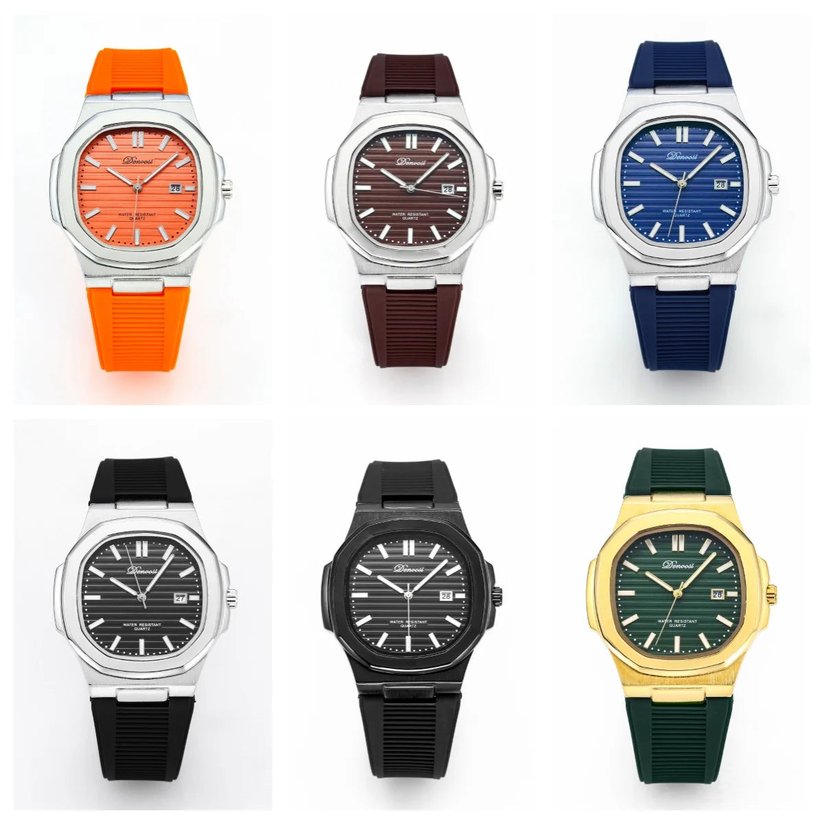 Neutral style Leisure sports watch Quartz watch  Waterproof and durable Multi-color option Gift box packaging