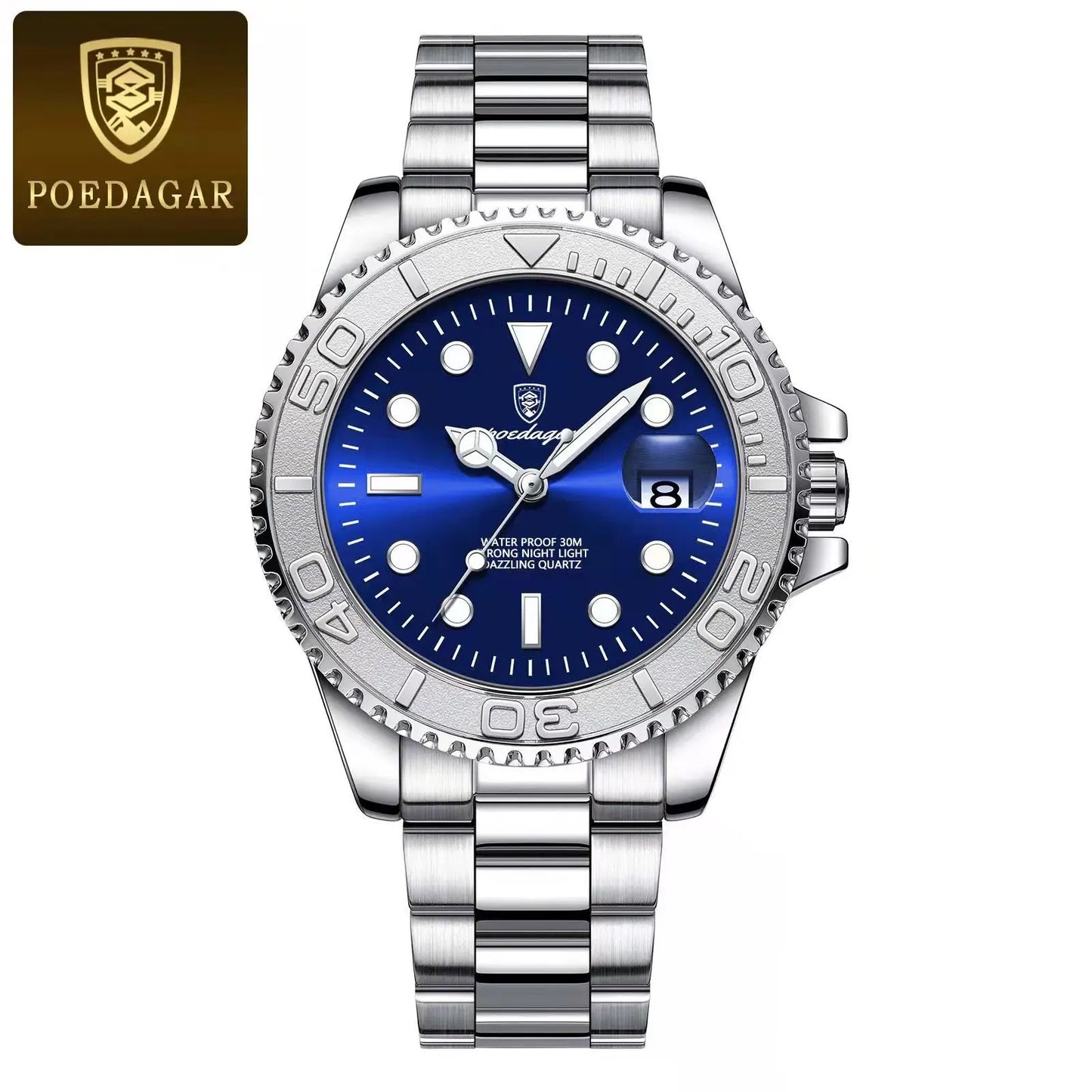 POEDAGAR Classic Steel — Premium Casual Model