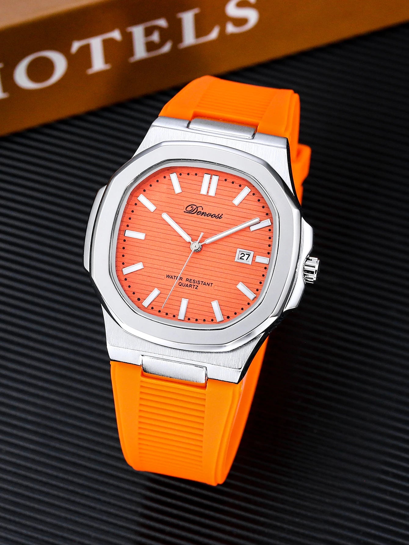 Neutral style Leisure sports watch Quartz watch  Waterproof and durable Multi-color option Gift box packaging